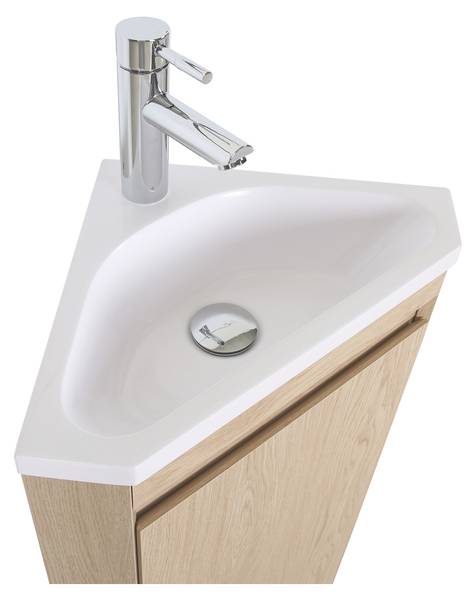 Badmöbel-Set SORRENTO 4-teilig Braun - Holzwerkstoff - 35 x 88 x 35 cm