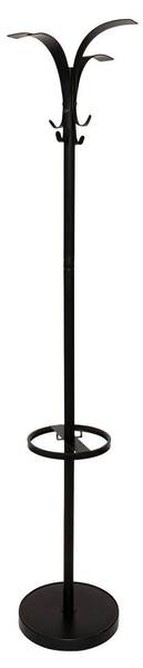 Garderobenständer STRONGY Schwarz - Stein - 32 x 175 x 32 cm