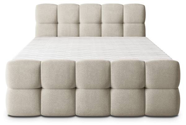 Boxspringbett BRUME SR Creme - Liegefläche Breite: 180 cm