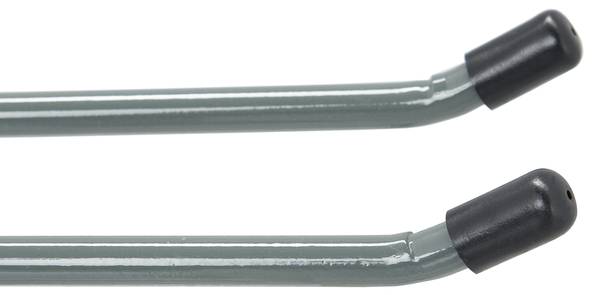 Langer Wandhaken in Anthrazit Schwarz - Grau - Stahl - 9 x 8 x 24 cm