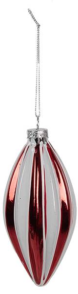 Weihnachtskugel Xmas 45158 Rot - Glas - 6 x 13 x 6 cm