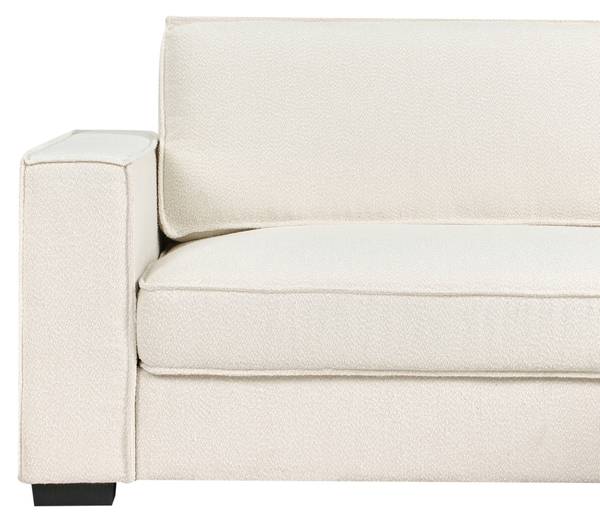 Ecksofa RENDERS Schwarz - Cremeweiß - Weiß