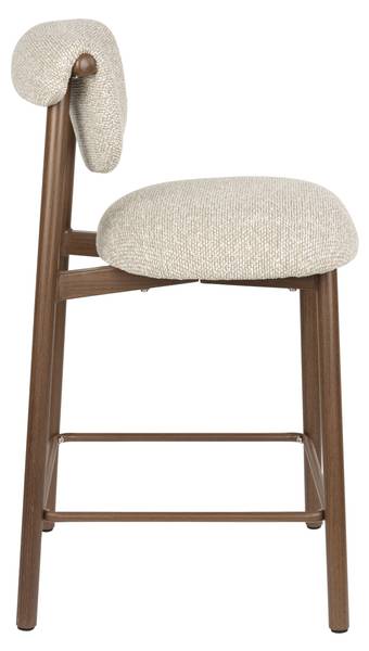 Barhocker LEE 2er-Set Beige - Textil - 44 x 90 x 53 cm
