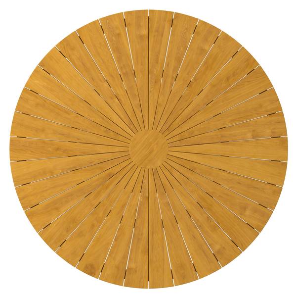 Gartentisch SANJA Braun - Massivholz - 140 x 76 x 140 cm