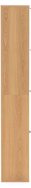 Schuhregal Lluvia Braun - Holzwerkstoff - 66 x 150 x 24 cm