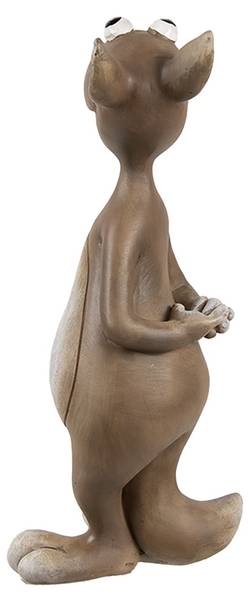 Decoratie Beeld Muis Deco&Leksander bruin - kunststof - 5 x 14 x 8 cm