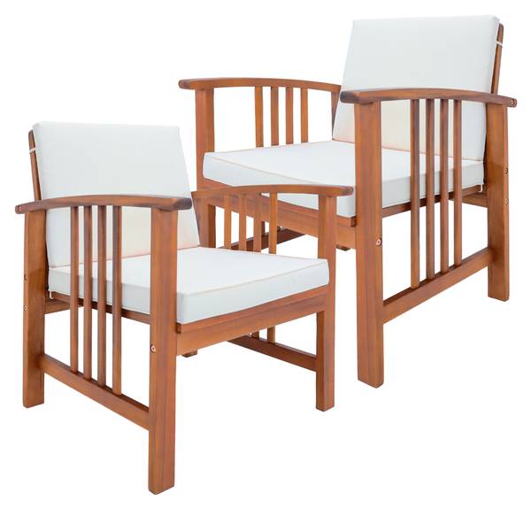 Gartenmöbelset Brissogne Braun - Akazie - 112 x 76 x 64 cm