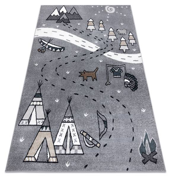 Tapis Fun Indian Pour Enfants Villag 180 x 270 cm