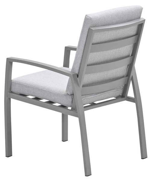 Lounge dining stoel Cameron grijs - aluminium - 72 x 79 x 79 cm