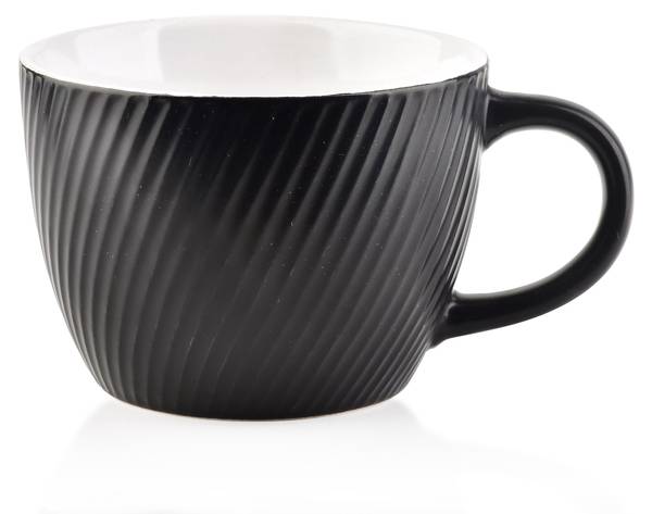 Becher SALLY Schwarz - Keramik - 11 x 8 x 8 cm