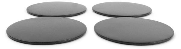 Untersetzer Cheers - 4er-Set Schwarz - Durchmesser: 1000 cm