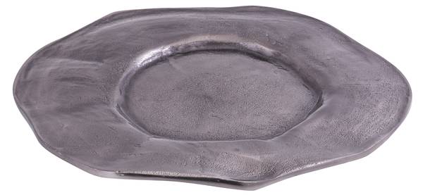 Tablett LINKE Schwarz - Metall - 58 x 3 x 58 cm