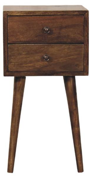 Table de chevet Nordic Marron - Manguier - 30 x 57 x 30 cm