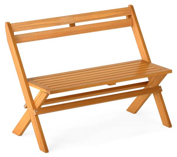 Gartenbank TI97219DE Braun - Massivholz - 56 x 80 x 105 cm