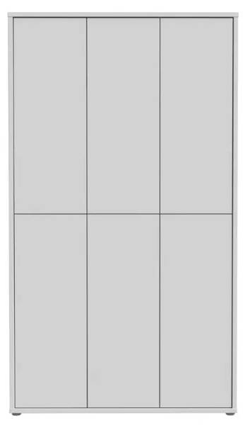 Armoire à chaussures Alice Gris lumineux - Largeur : 109 cm