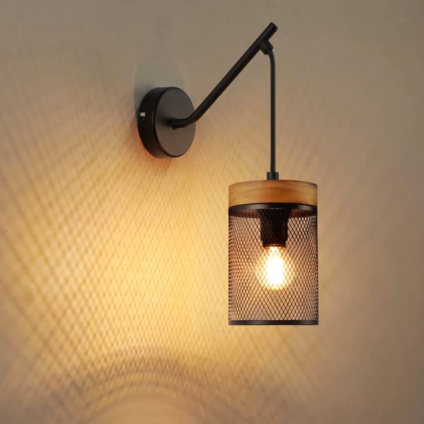 LED Wandleuchte Ettlingen Ⅲ Schwarz - Metall - 9 x 33 x 22 cm