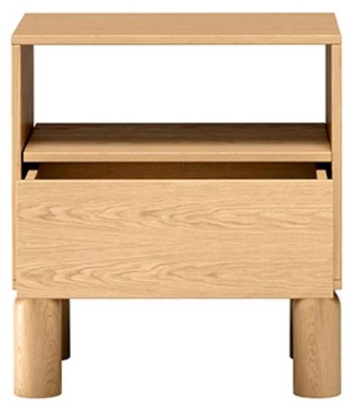 Nachttisch SANDEN Braun - Holzwerkstoff - 55 x 60 x 41 cm