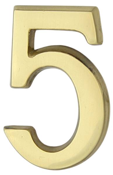 Hausnummer ZNAL Gold - Metall - 40 x 40 x 1 cm