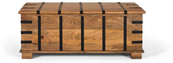 Koffertisch 1916 Braun - Massivholz - 120 x 46 x 60 cm