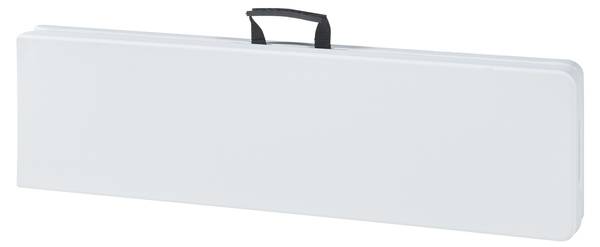 Klappbank Ljusnarsberg 2er Set Weiß - Metall - Kunststoff - 180 x 43 x 25 cm