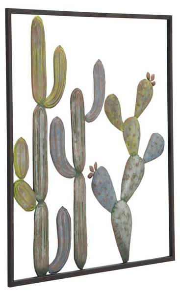 Objets muraux Cactus Métal - 1 x 50 x 50 cm
