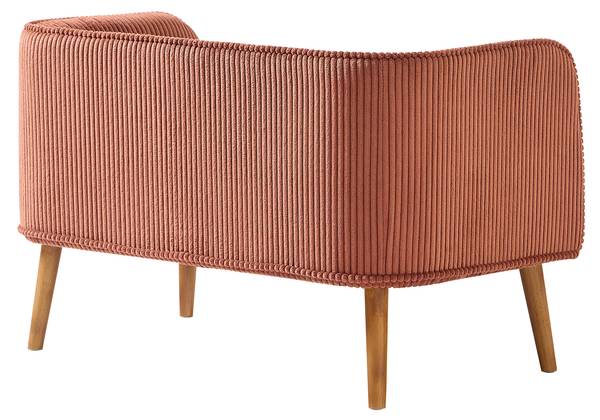 Sitzbank KIRKENES Rot - Textil - 89 x 56 x 51 cm