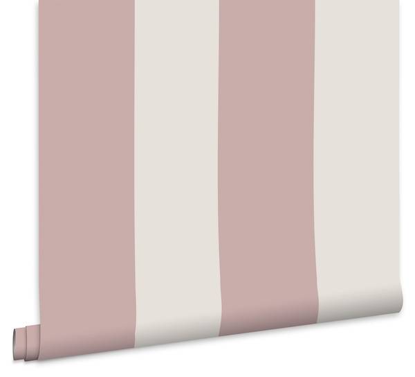 Vliestapete Harborough Streifen Pink - Fleece - 52 x 1005 x 2 cm