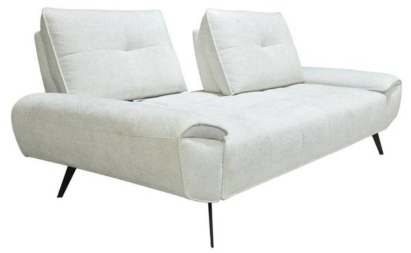 Sofa ohne Schlafmöglichkeit KELOPA Weiß - Textil - 231 x 88 x 130 cm