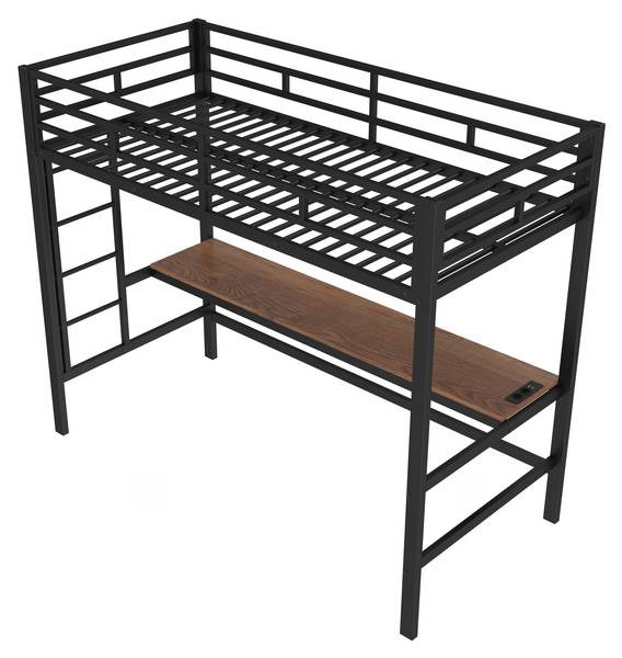 Hochbett EveMetalBuch Ⅰ Schwarz