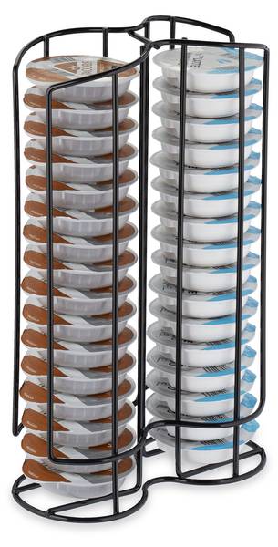 Porte-capsules pour 32 dosettes Noir - Fer - 18 x 29 x 9 cm