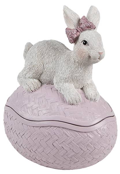 Dekoration Schale Ei Cosy Ana Pink - Kunststoff - 13 x 16 x 9 cm