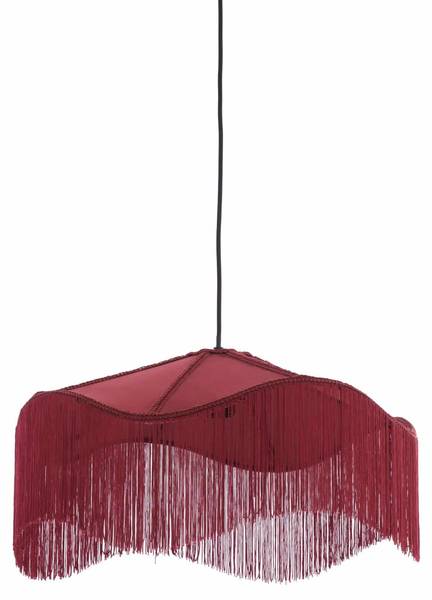 Hängelampe Tiffany Rot - Eisen - Stahl - 50 x 28 x 50 cm