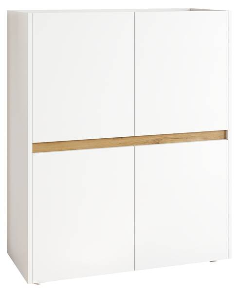 Aktenschrank NATBA40 Ⅳ Weiß - Holzwerkstoff - 90 x 110 x 40 cm