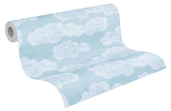 Vliestapete 771431-GU Blau - Fleece - 53 x 1005 x 1 cm