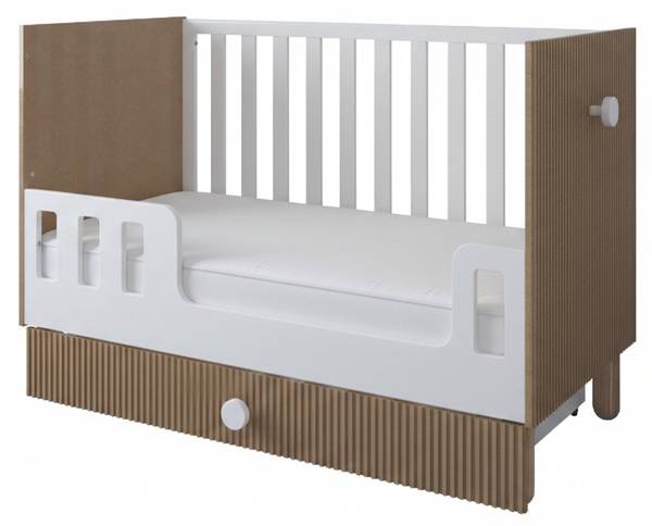 Babybett Bebella Glas Weiß - Weiß
