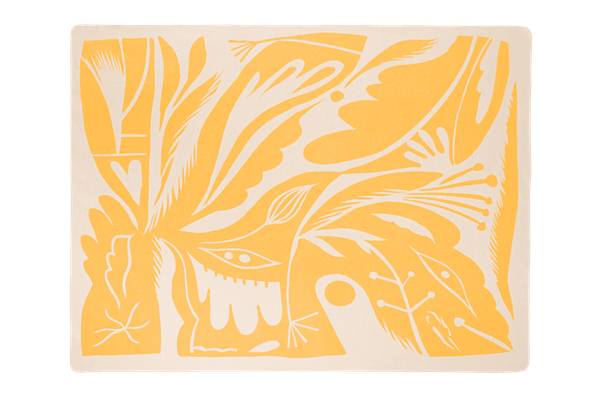 Baumwolldecke LINO Gelb