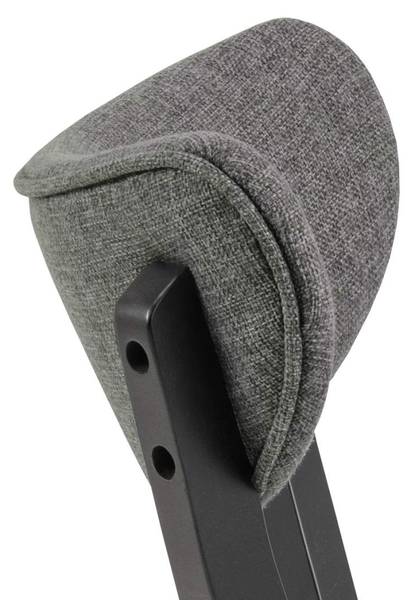 Chaise de salle à manger Roxby lot de 2 Gris - Textile - 45 x 80 x 55 cm