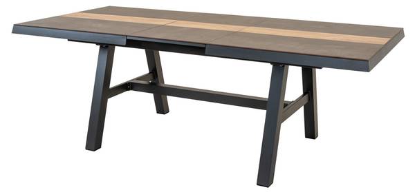 Gartentisch BRIXTON Grau - Metall - 102 x 15 x 170 cm