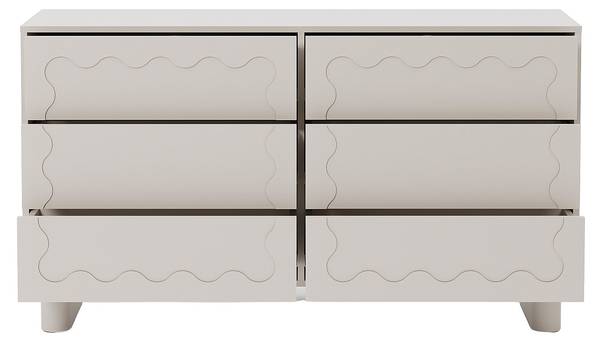 Kommode ANEZA Beige - Holz teilmassiv - 140 x 80 x 38 cm