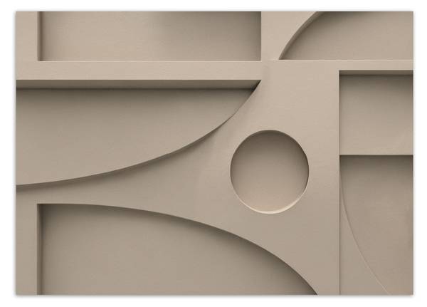 Fototapete Minimalistische Formen Relief 100 x 70 cm