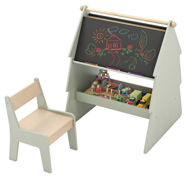 Easel-Set TK32491SZDE Grün - Holzwerkstoff