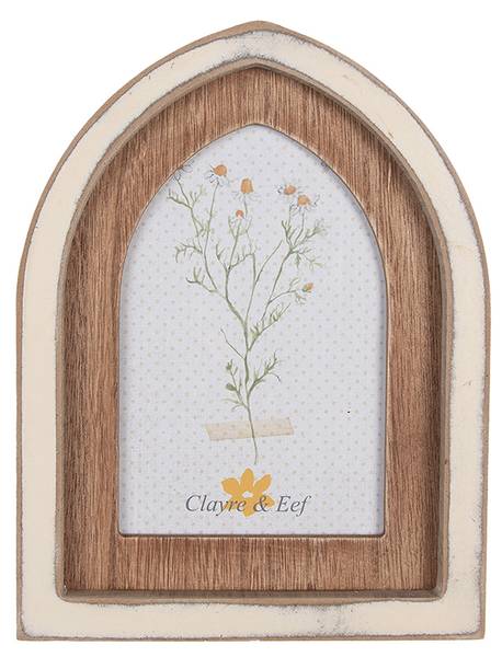 Fotolijst Nja&Cosy bruin - plaatmateriaal op houtbasis - 2 x 21 x 16 cm