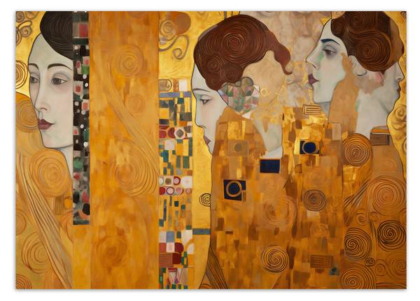 Fototapete Bildnis einer Frau G. Klimt 450 x 315 cm