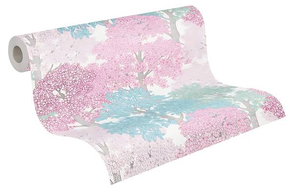Vliestapete 377535-GU Pink - Fleece - 53 x 1005 x 1 cm