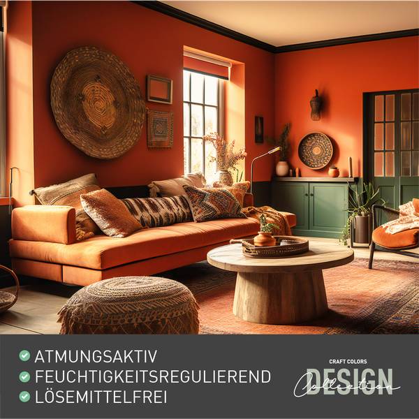 Wandfarbe (5L) edelmatt Orange No.280 Orange - 30 x 22 x 40 cm