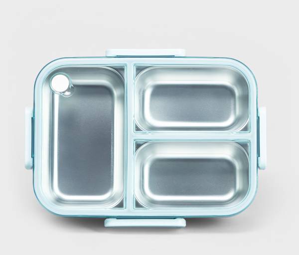Lunchbox DELVOR Blau - Metall - 24 x 8 x 19 cm