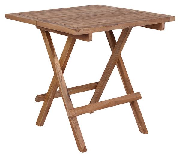 Tuintafel Bine bruin - massief hout - 50 x 50 x 50 cm