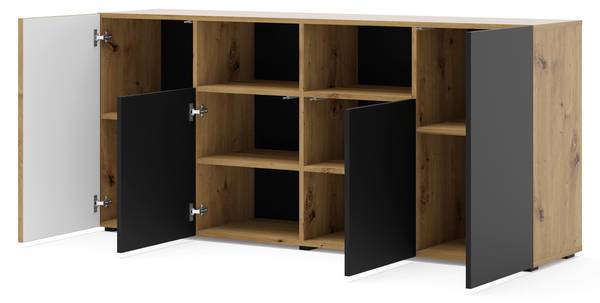 Sideboard AURIS SB180 4D Beige - Melamin - 180 x 82 x 42 cm