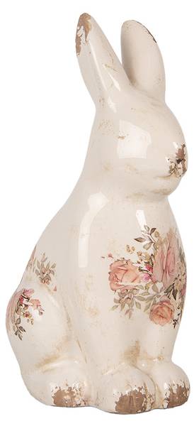 Dekorationsfigur Kaninchen Easter&Grady Beige - Keramik - 10 x 21 x 13 cm