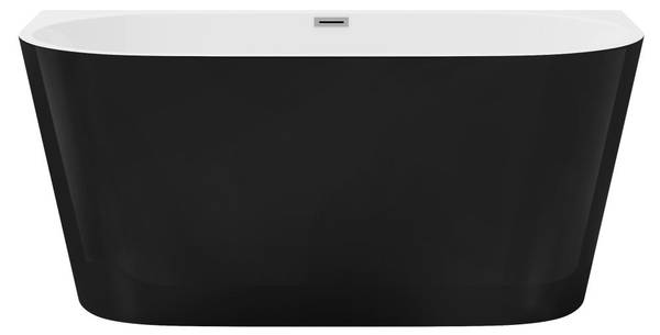 Vorwandbadewanne DIVINA Schwarz